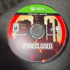 Microsoft Xbox One/Series X Foreclosed Video Game Rated M For Mature Used Pre O.